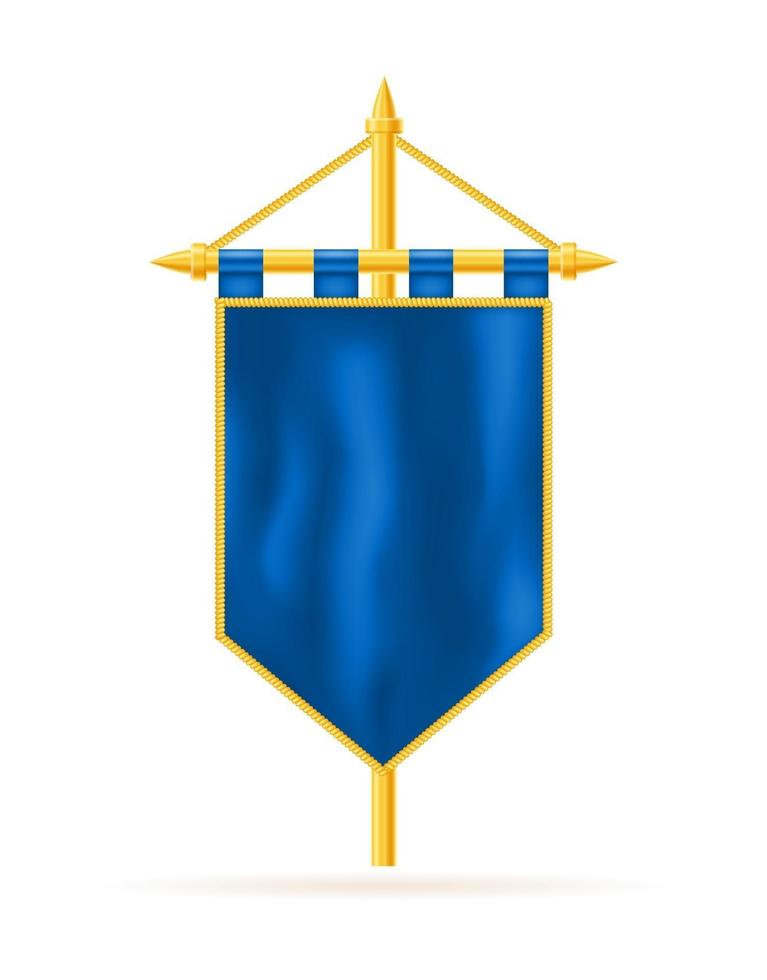 royal flag realistic template empty blank stock vector illustrationn isolated on white background