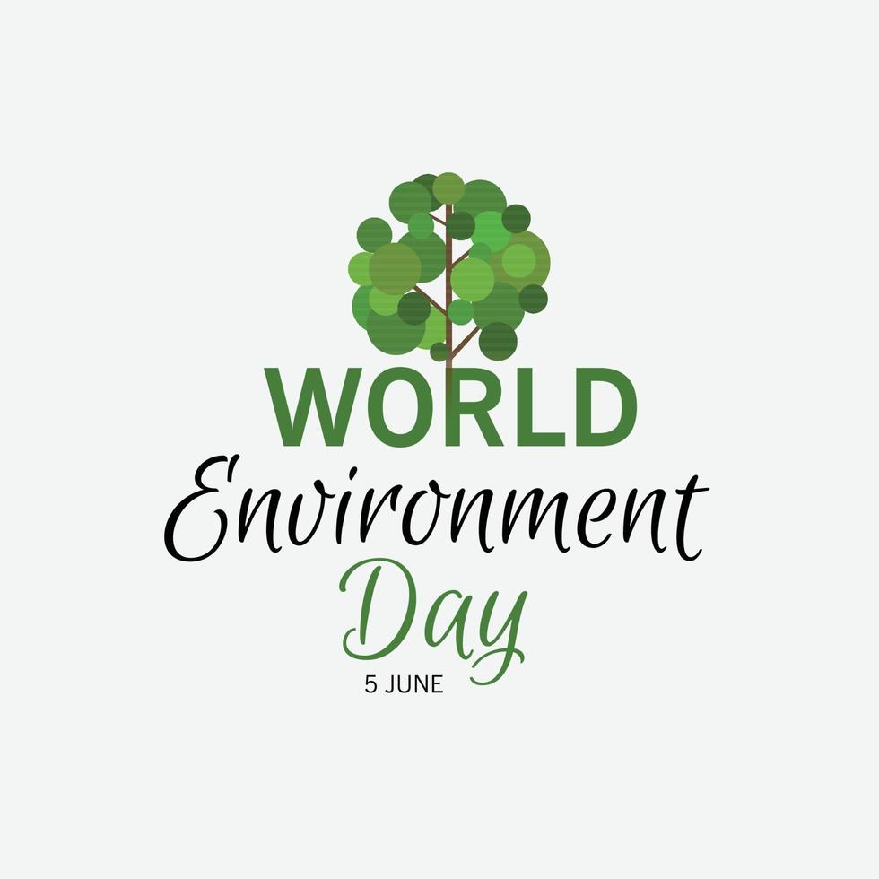 Vector illustration of a Background for World Environment Day.