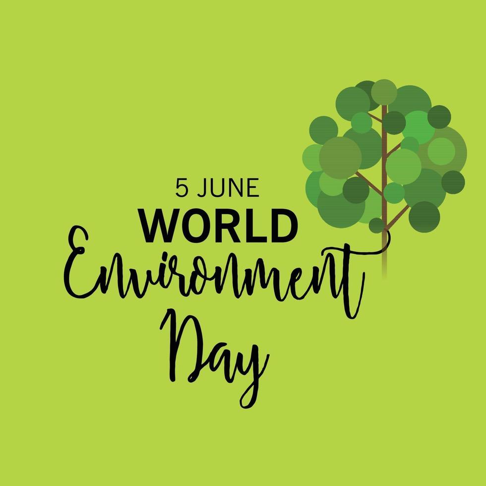 Vector illustration of a Background for World Environment Day.