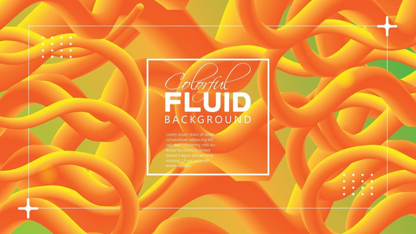 abstract colorful fluid background full editable template vector