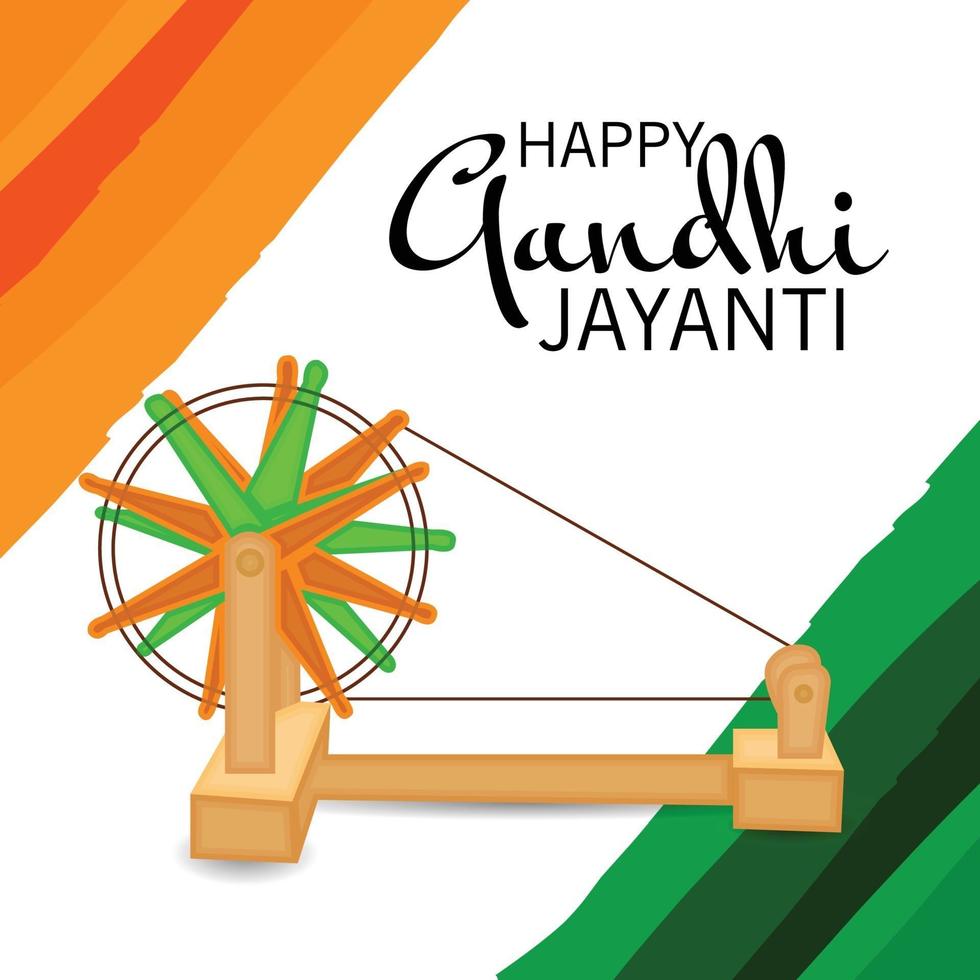 Vector illustration of a Background for 2nd October Gandhi Jayanti Celebration.