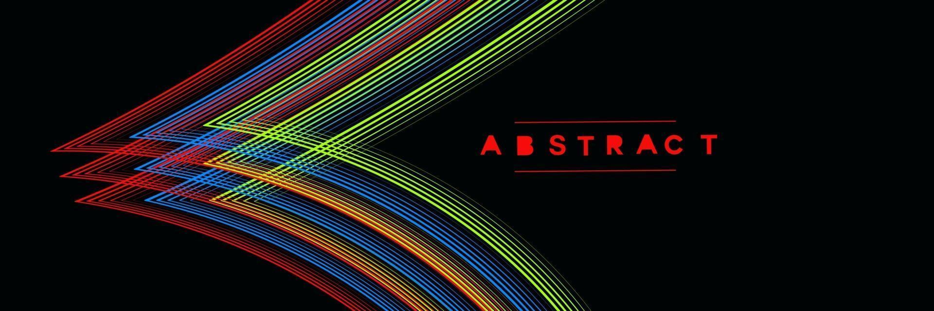 Abstract rainbow wave line with space of your text, vector illustration