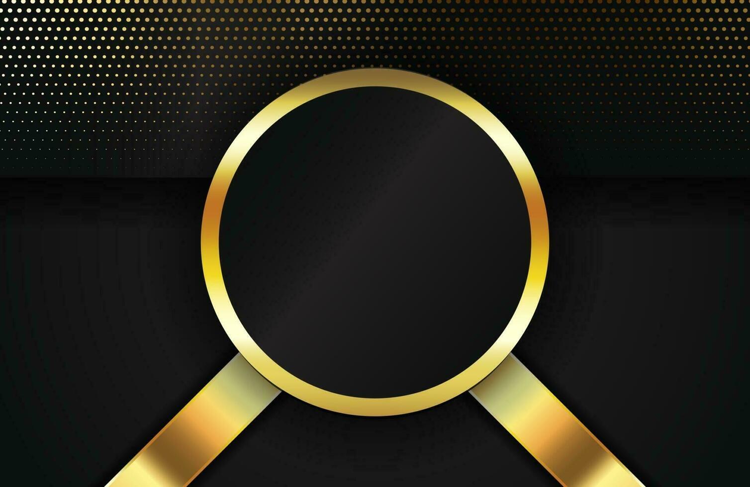 Abstract geometric 3d background with realistic gold effect vector