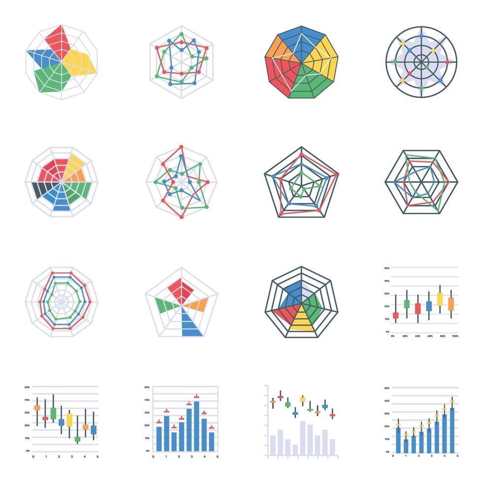 Spider and Web Graphs vector