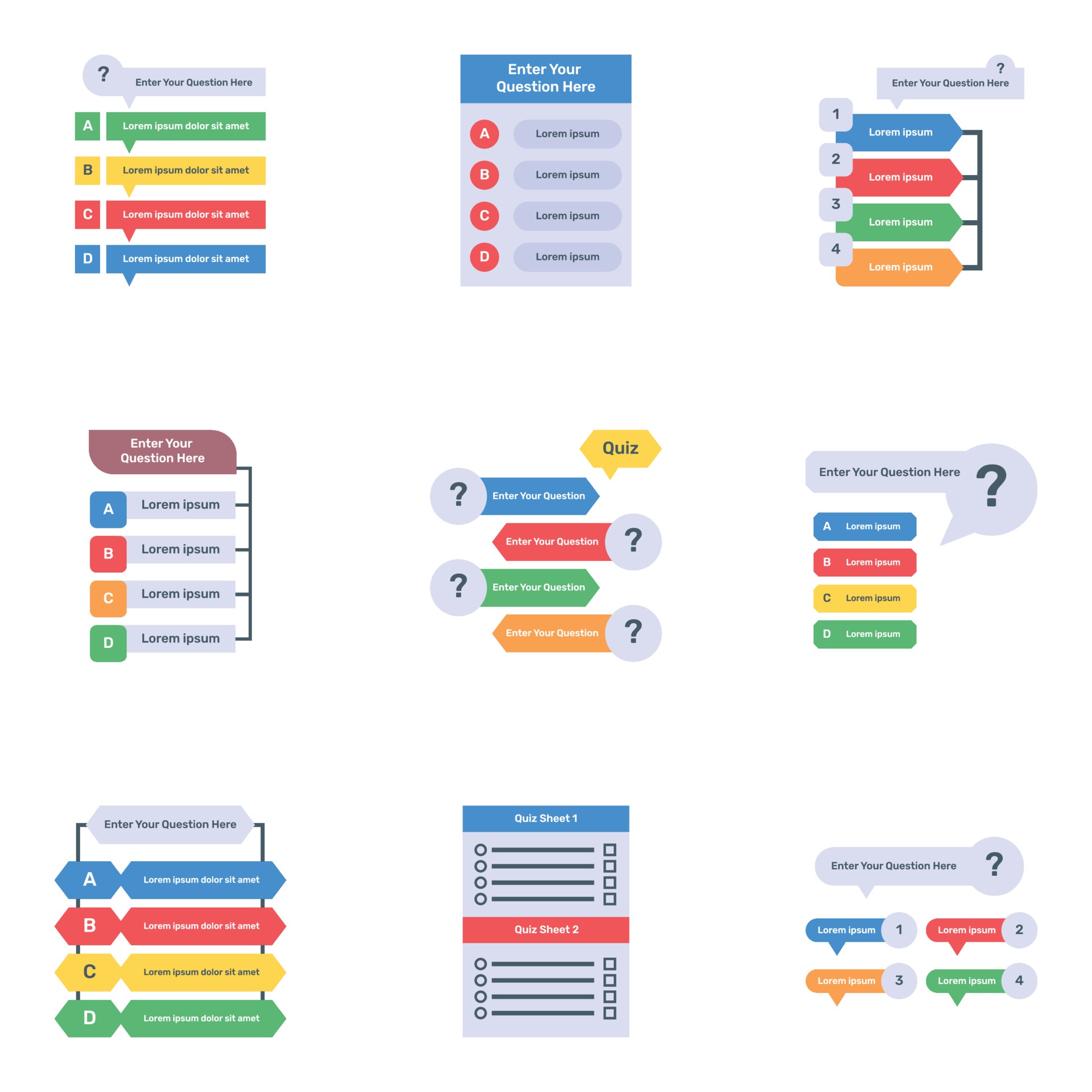 Quiz Templates Flat 2378238 Vector Art at Vecteezy Quiz Templates Flat 2378238 Vector Art at Vecteezy