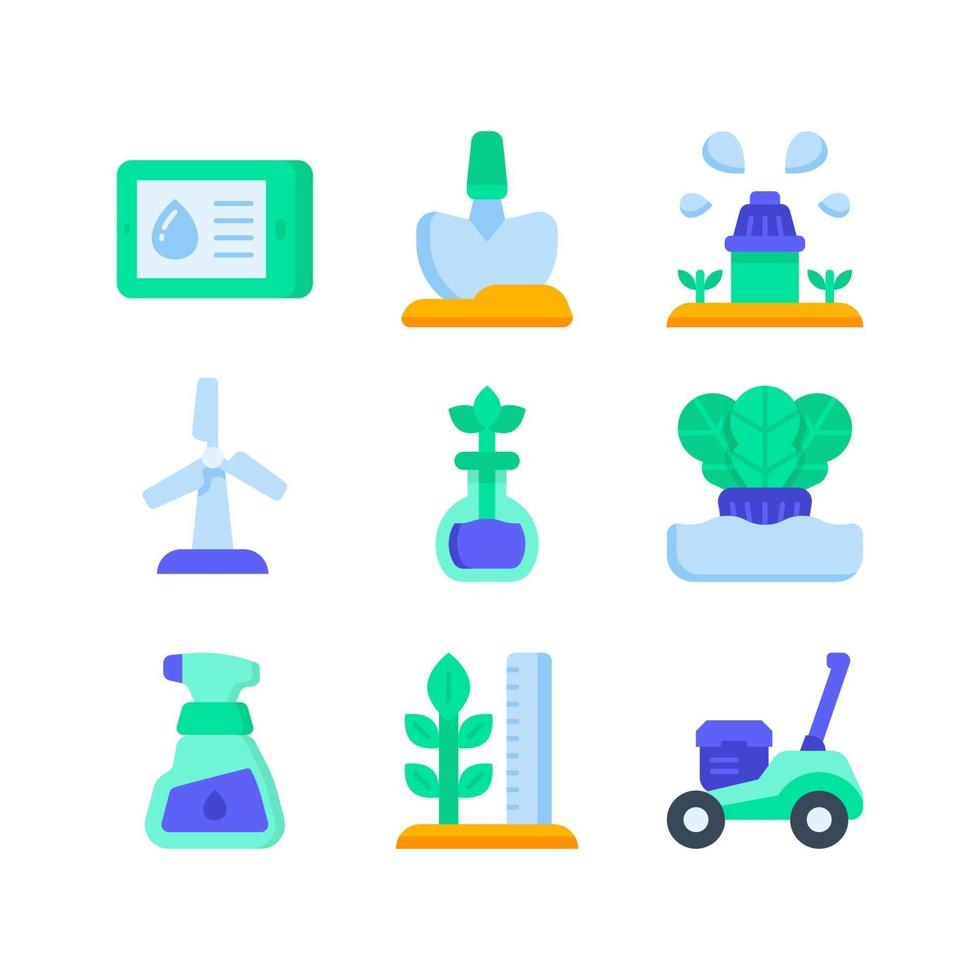 Smart Farm Cute Icon vector