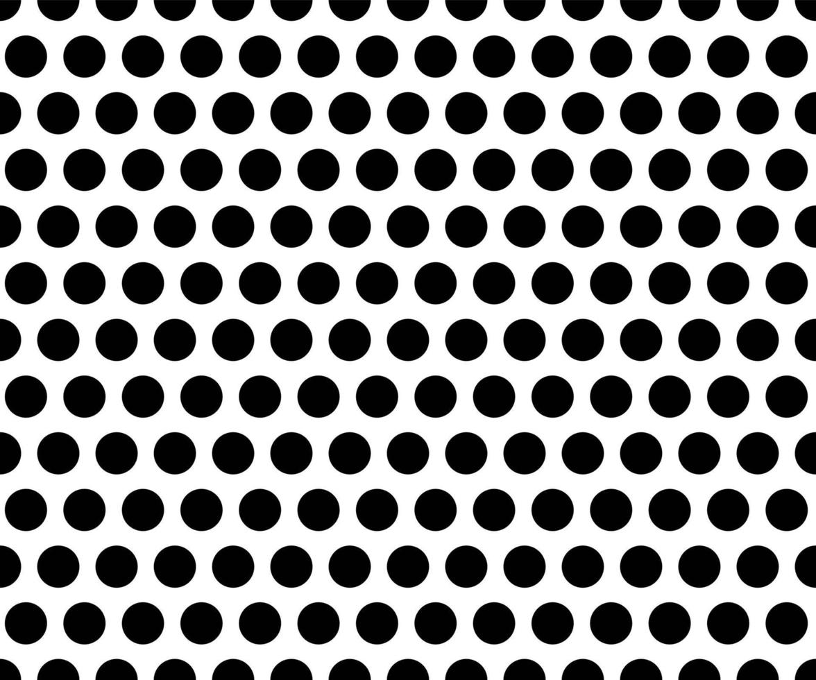 black and white polka dot pattern background vector