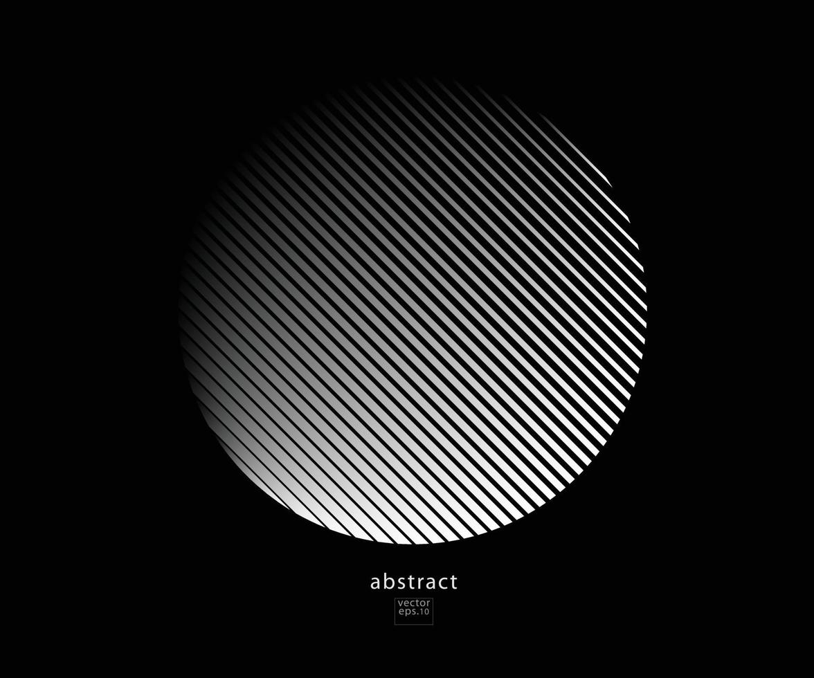 diseño geométrico minimalista para logo color blanco y negro vector