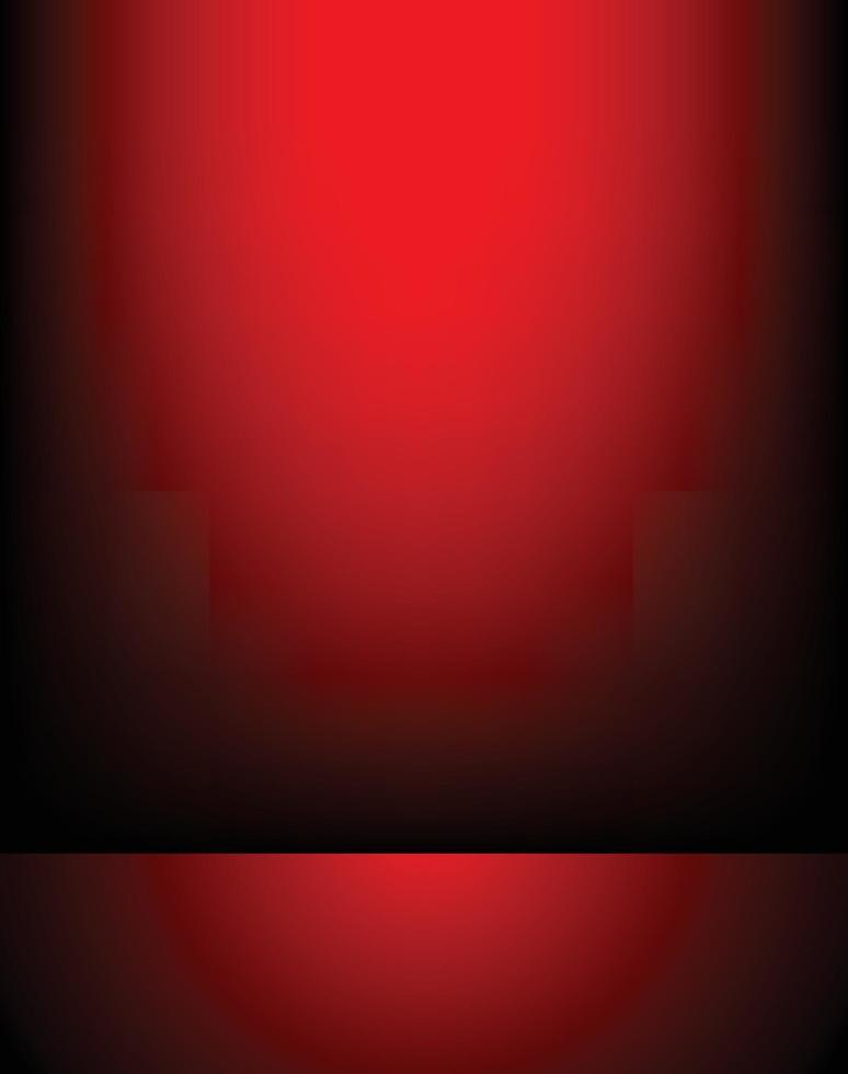 Fondo de sala de estudio de productos de pantalla de color rojo vacío vector