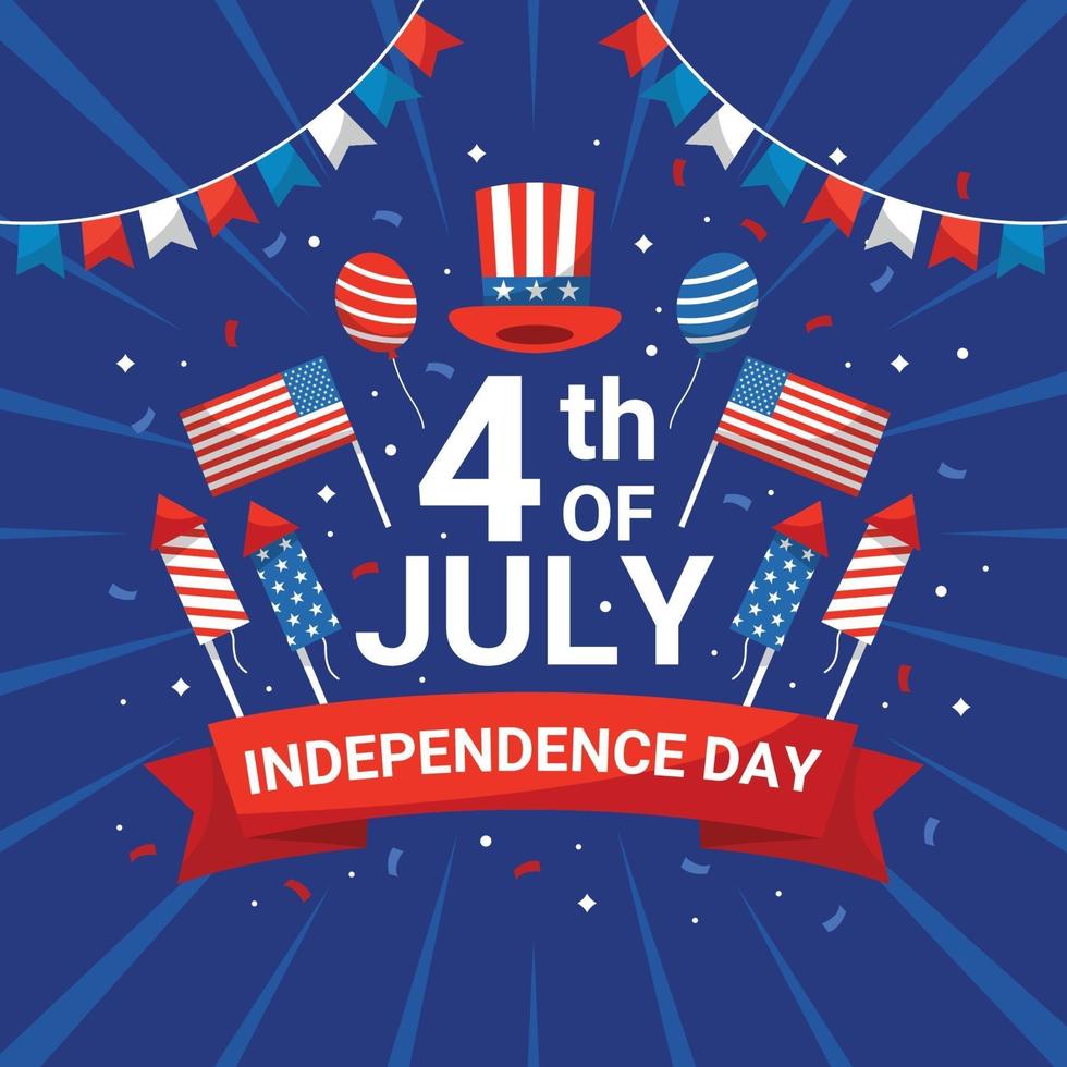 4th of July Background vector