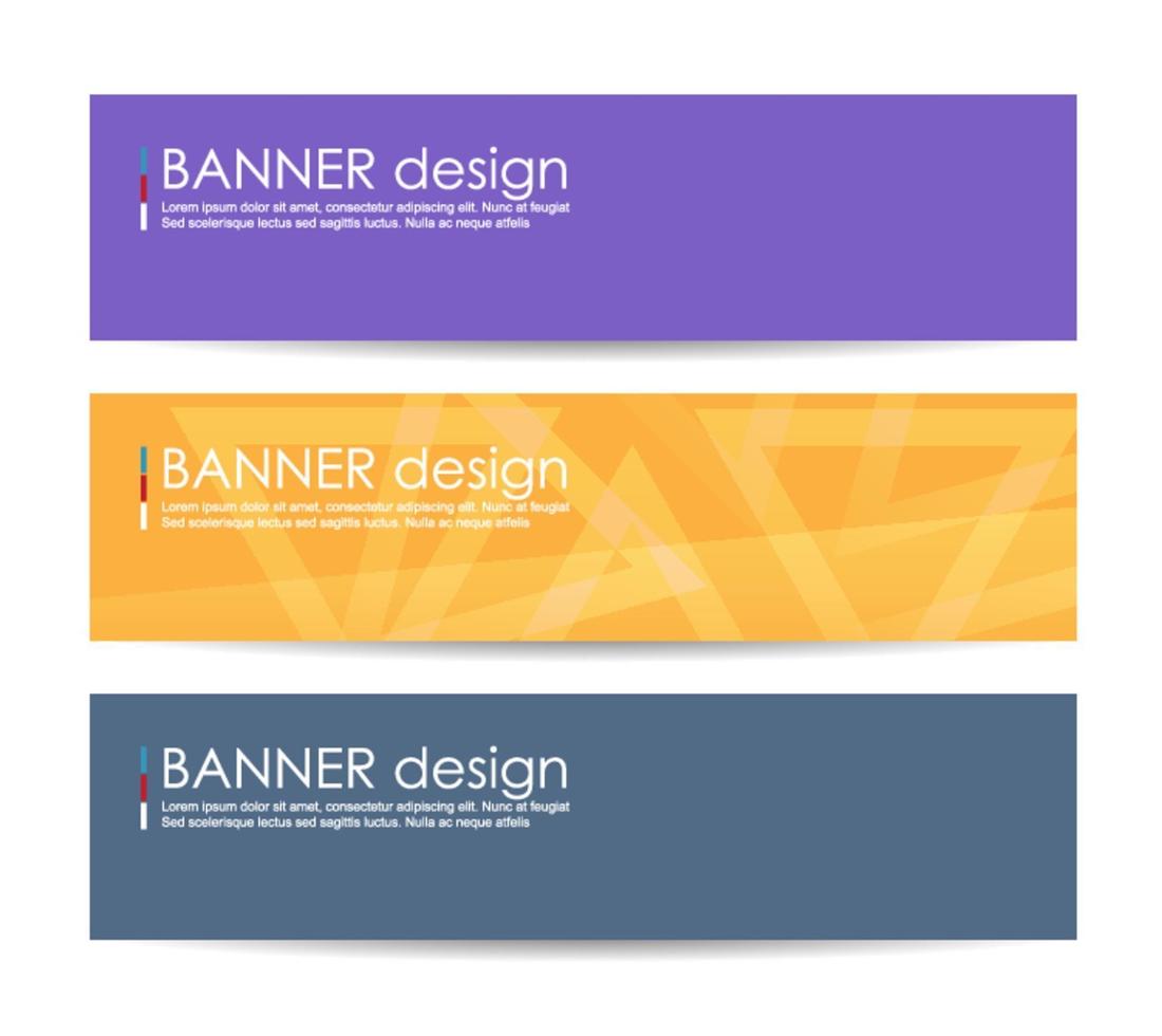 Abstract geometric banner background vector