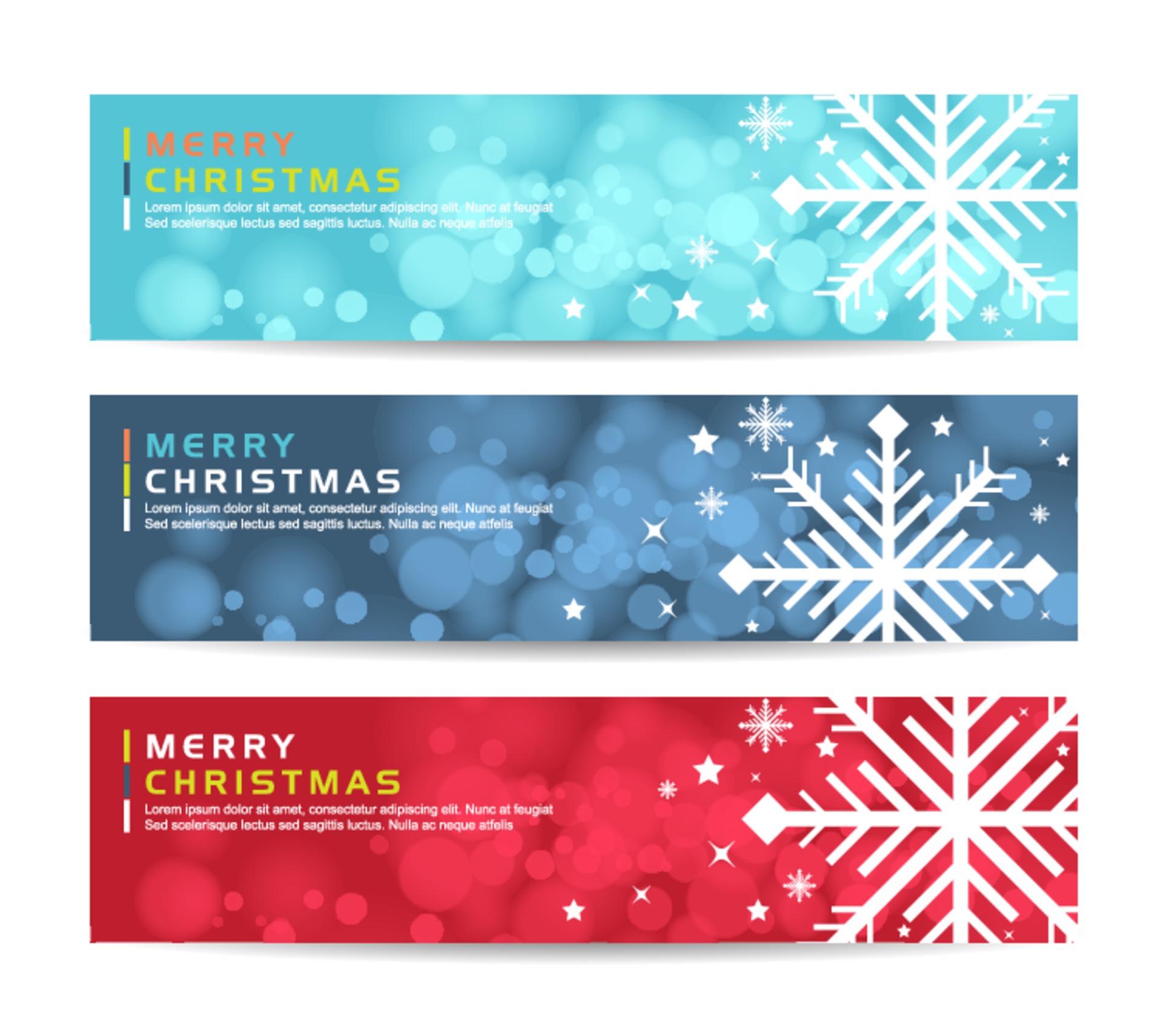 merry christmas Abstract geometric banner background 2379077 Vector Art ...