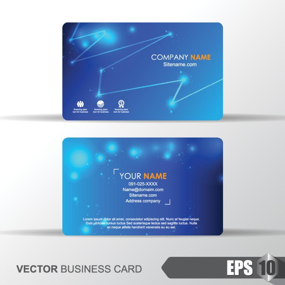 Business Card template background vector