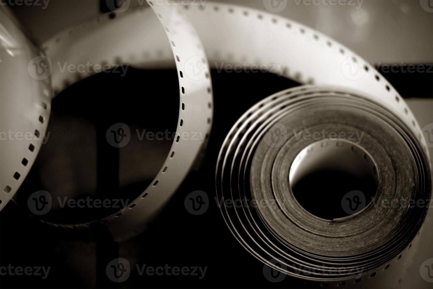 Blurry image of 35mm photographic film photo