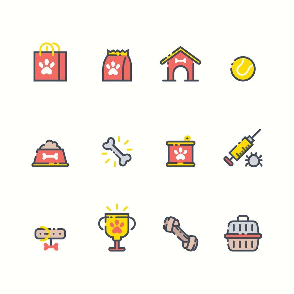 Set of Pet Shop Icon vector
