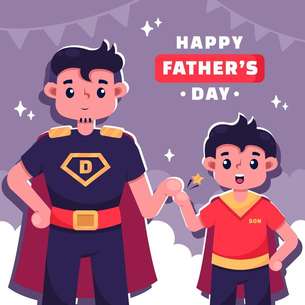 Happy Father's Day Concept vector