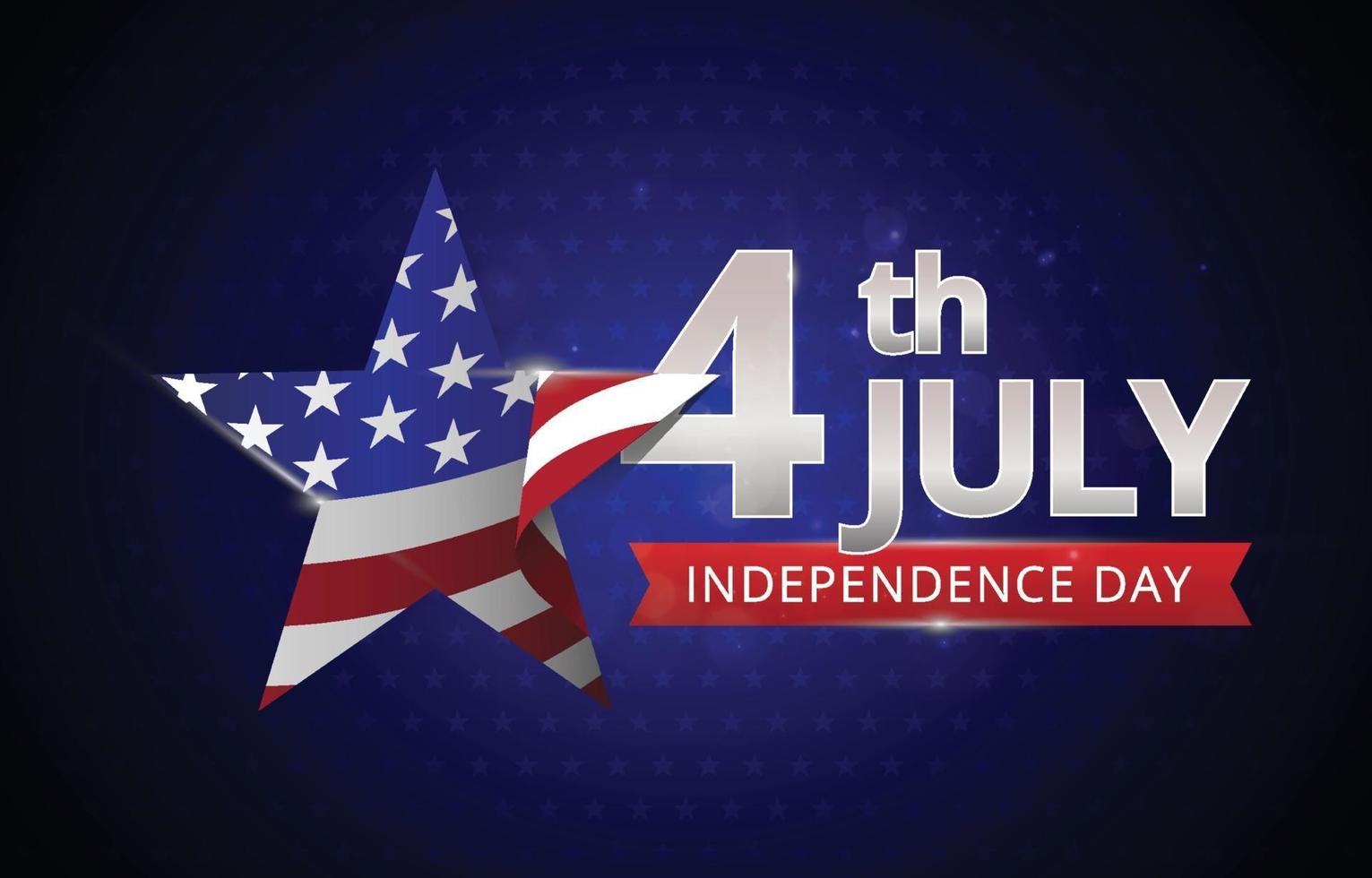 4th of July Star Background vector