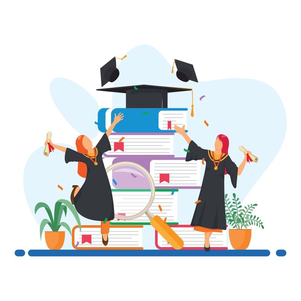 Graduation Concept Design vector