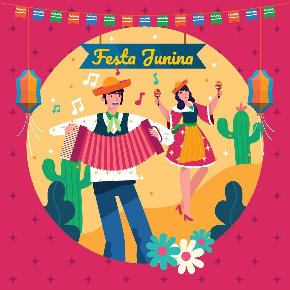 Celebration Background for Festa Junina vector