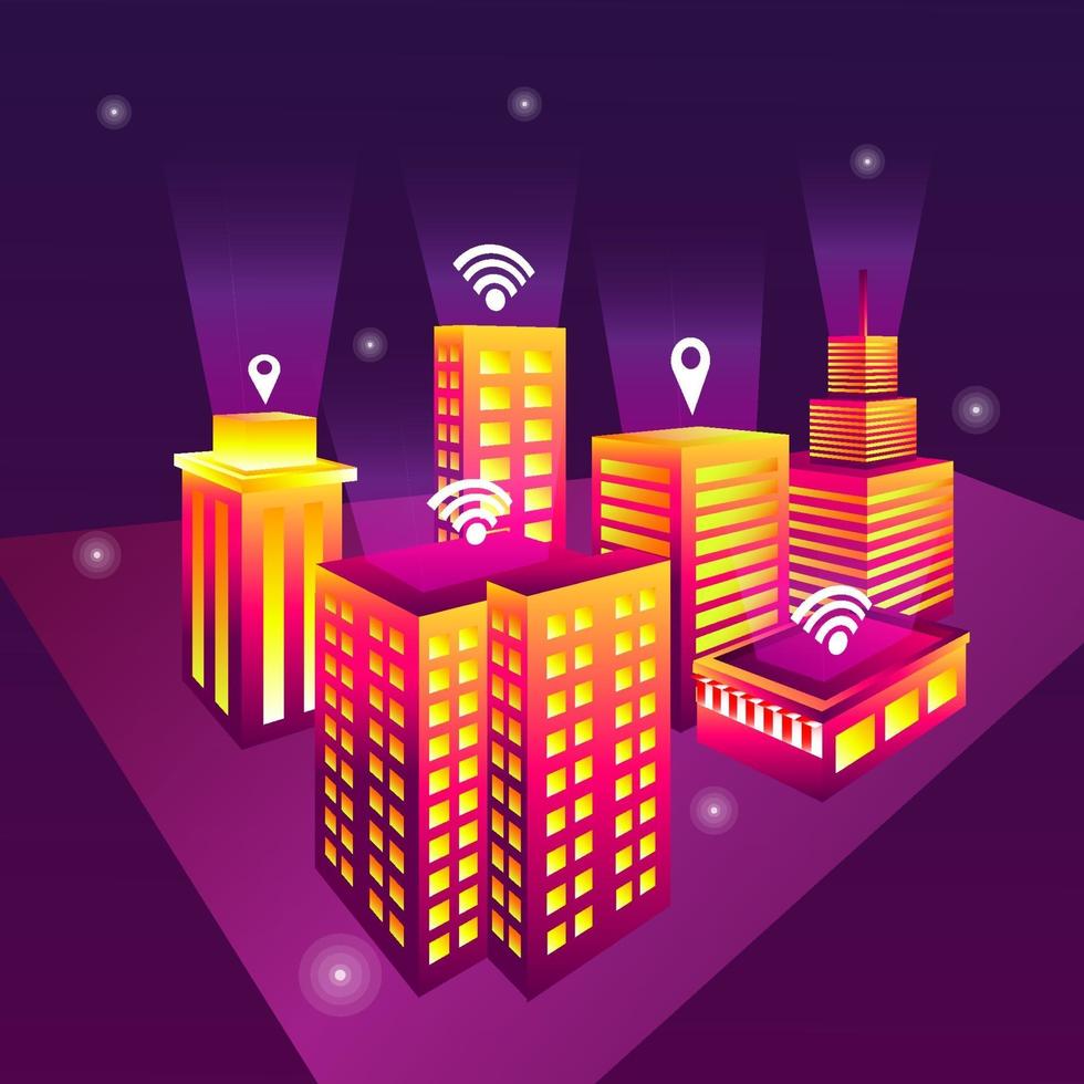 Smart City Illustration vector