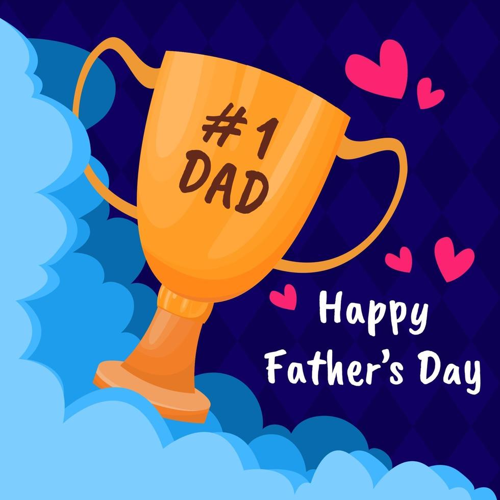 Happy Father's Day Background vector