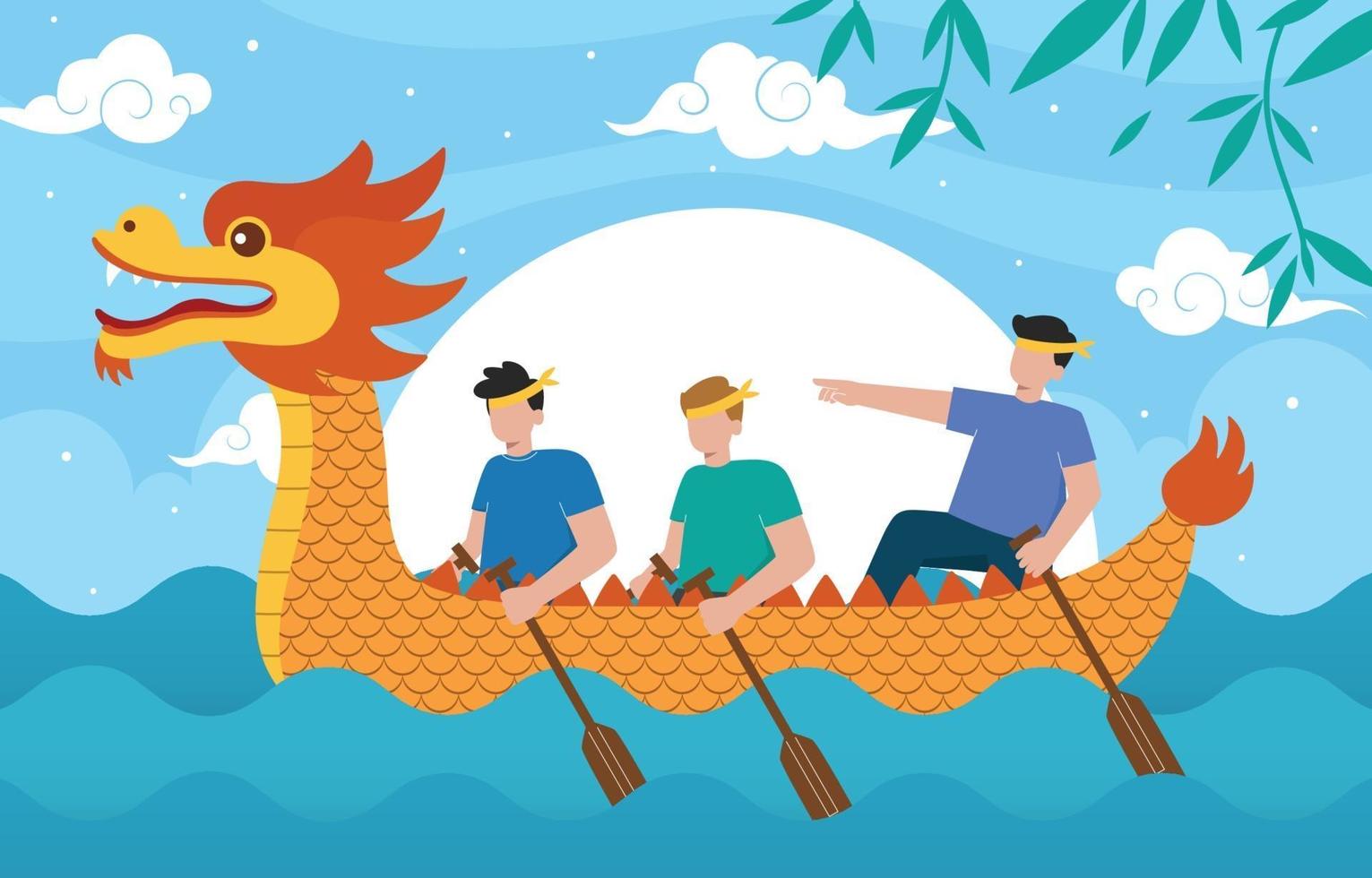 Dragon Boat Festival Illustration vector