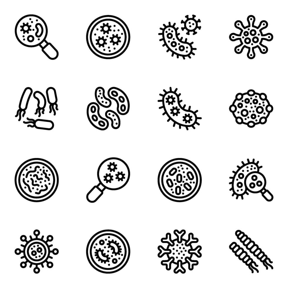 Bacteria and Viruses vector