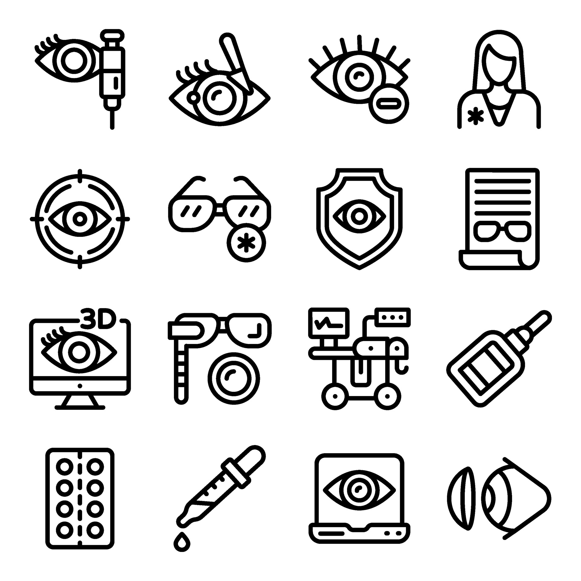 Pack of Optics 2380284 Vector Art at Vecteezy