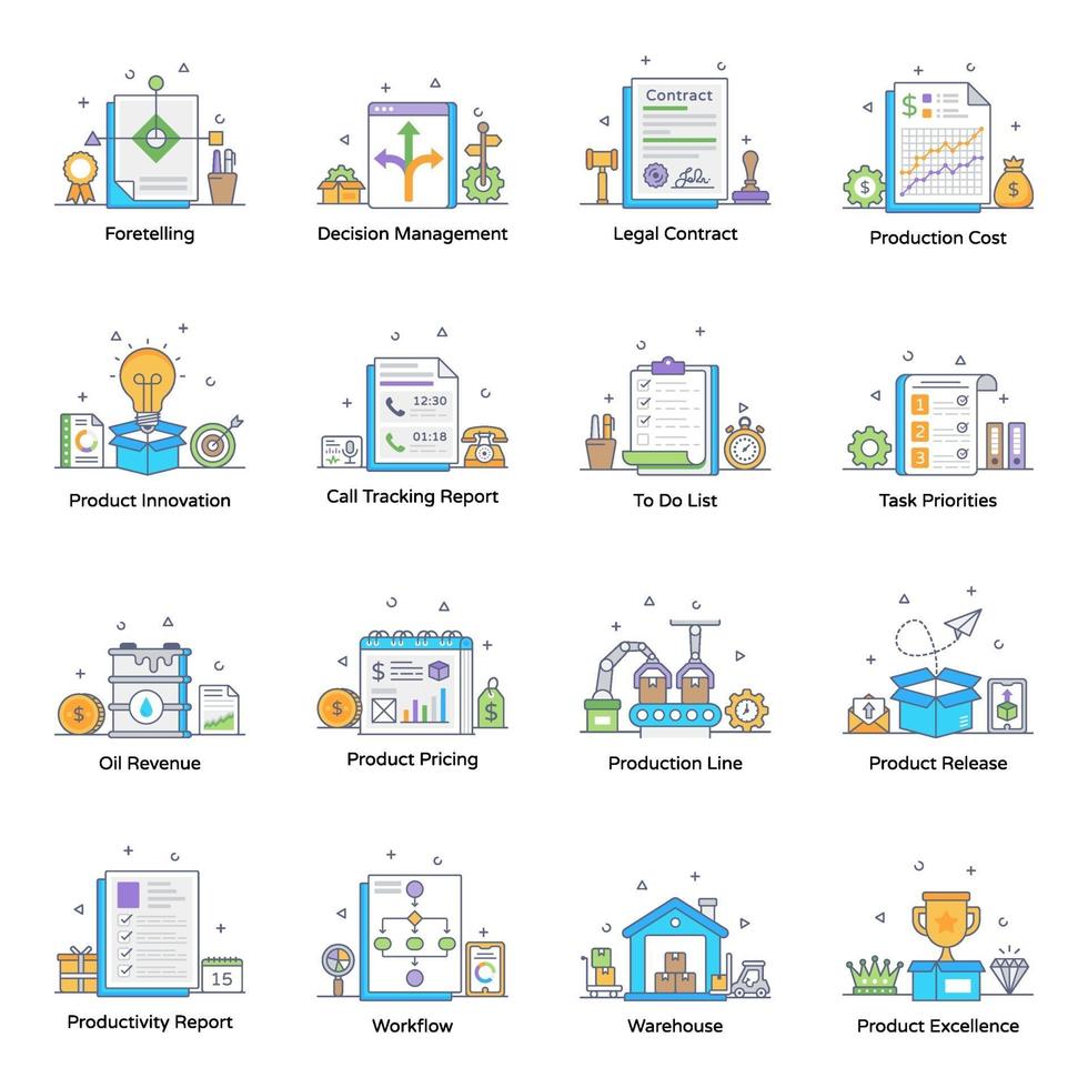 Product Management Flat vector