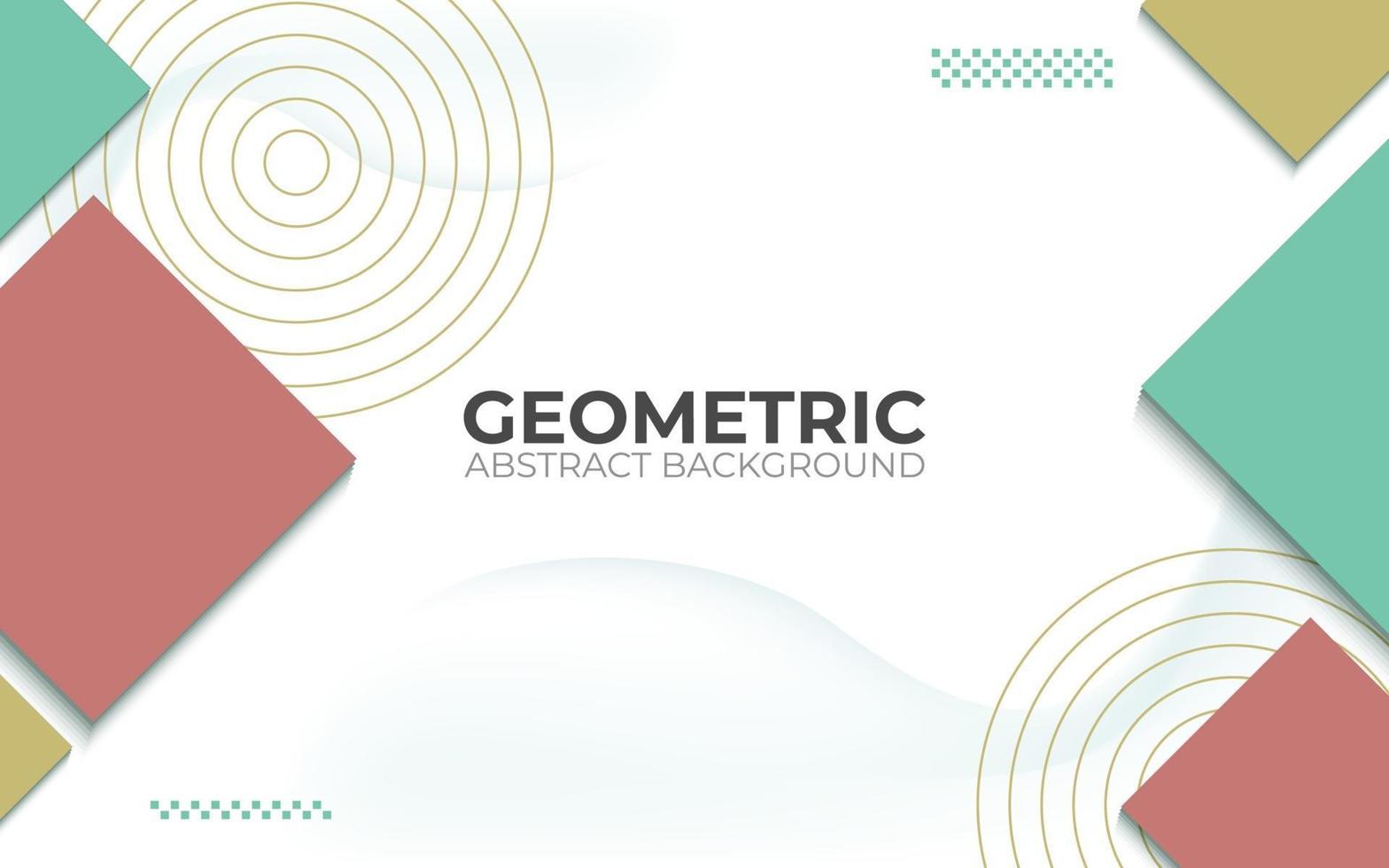 fondo geométrico abstracto. Ilustración de vector de banner 3D.