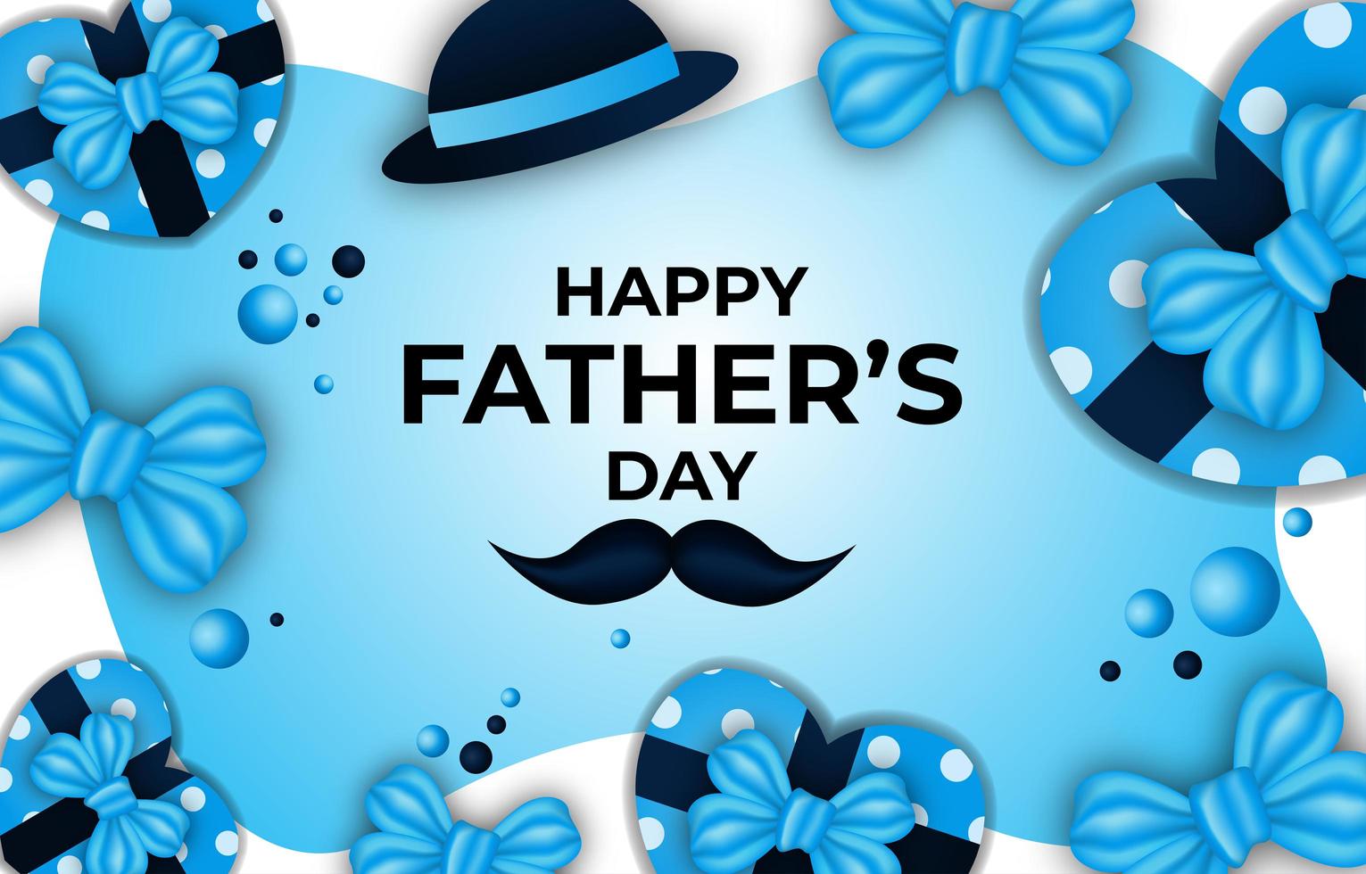 Celebrating Father's Day Illustration Background vector