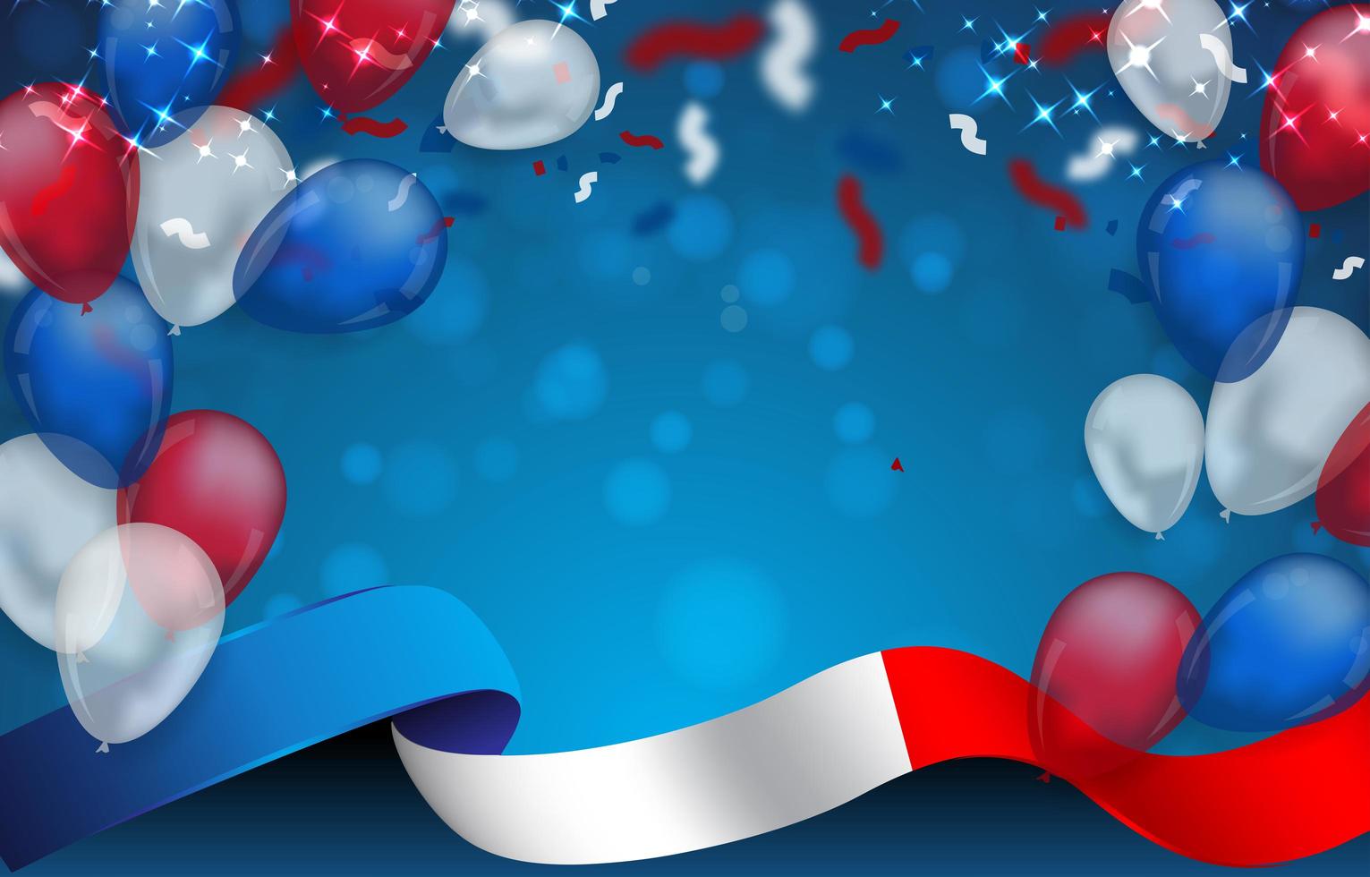 Bastille Day Background with France Flag Frames vector