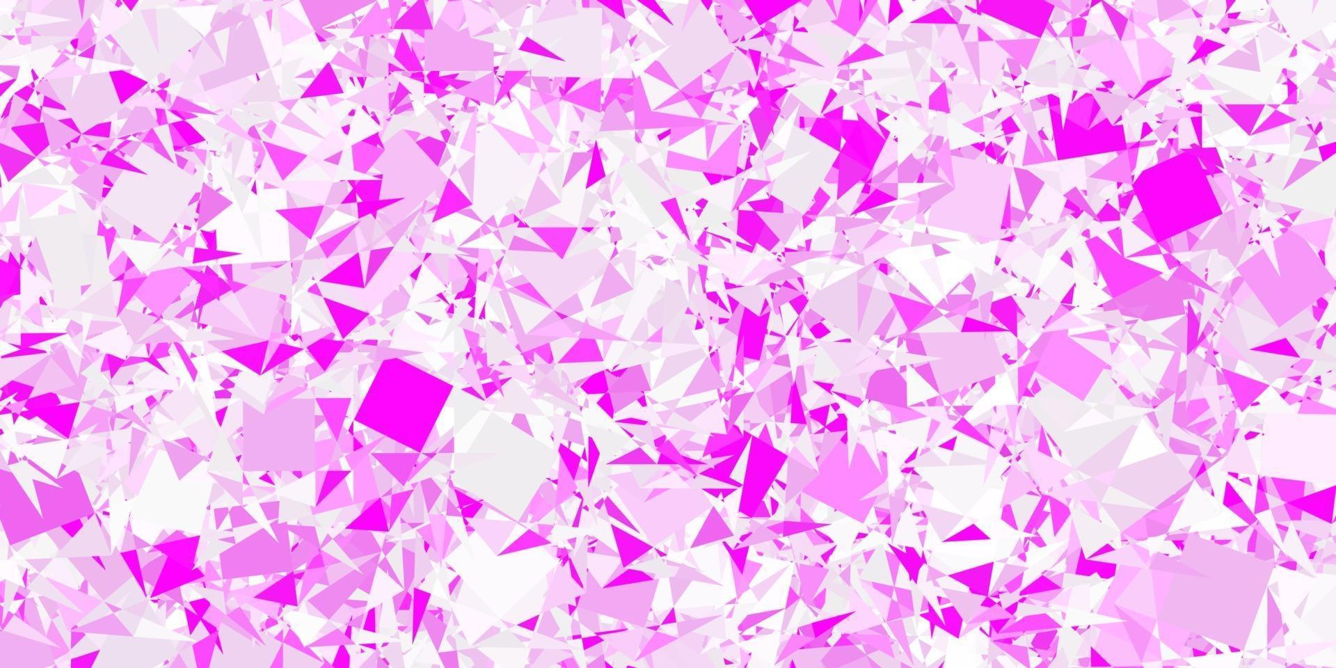 Light Pink vector backdrop with triangles, lines.