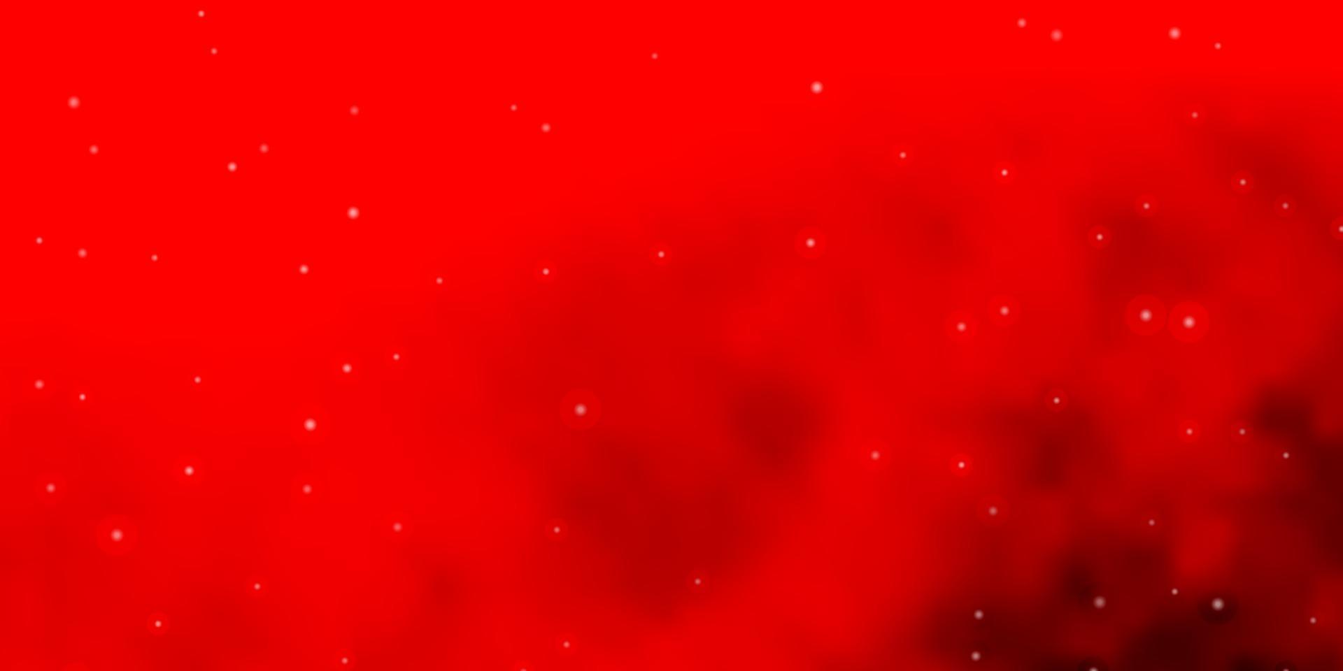 Light Red vector texture with beautiful stars.
