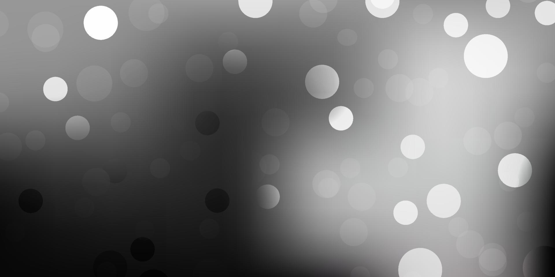 Dark gray vector texture with disks.