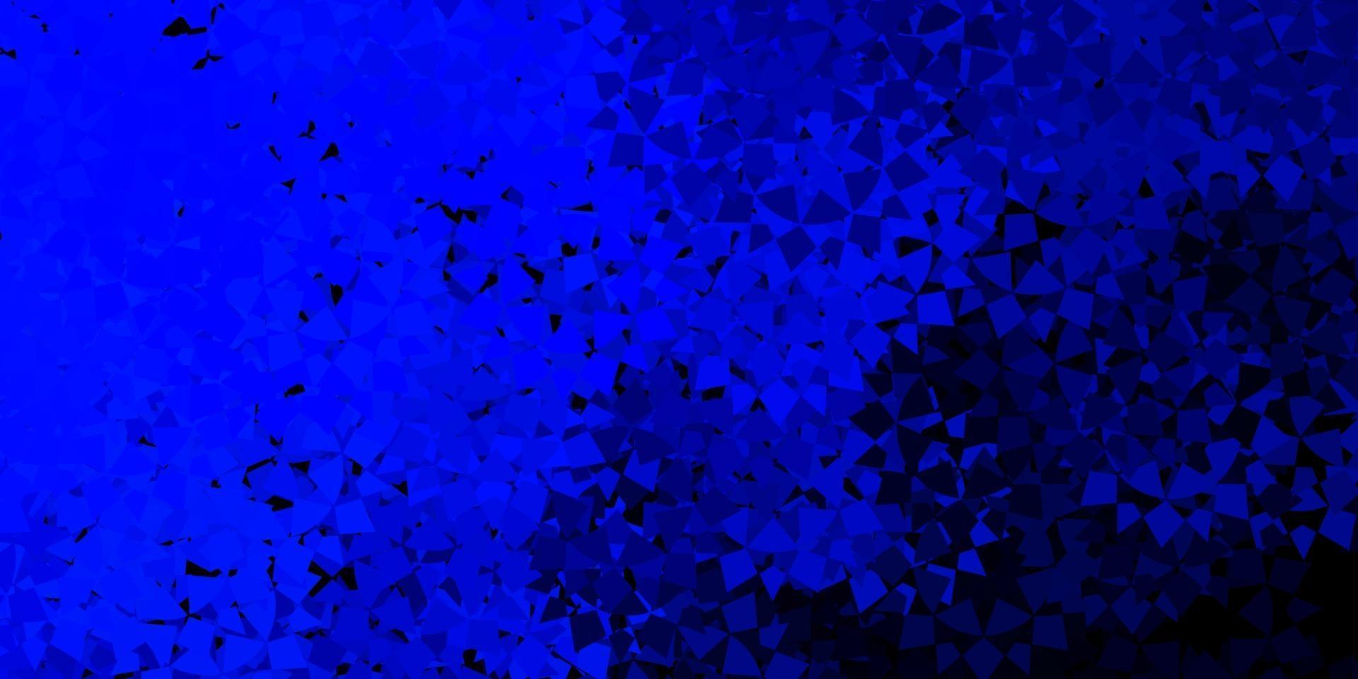 Dark blue vector pattern with polygonal shapes.