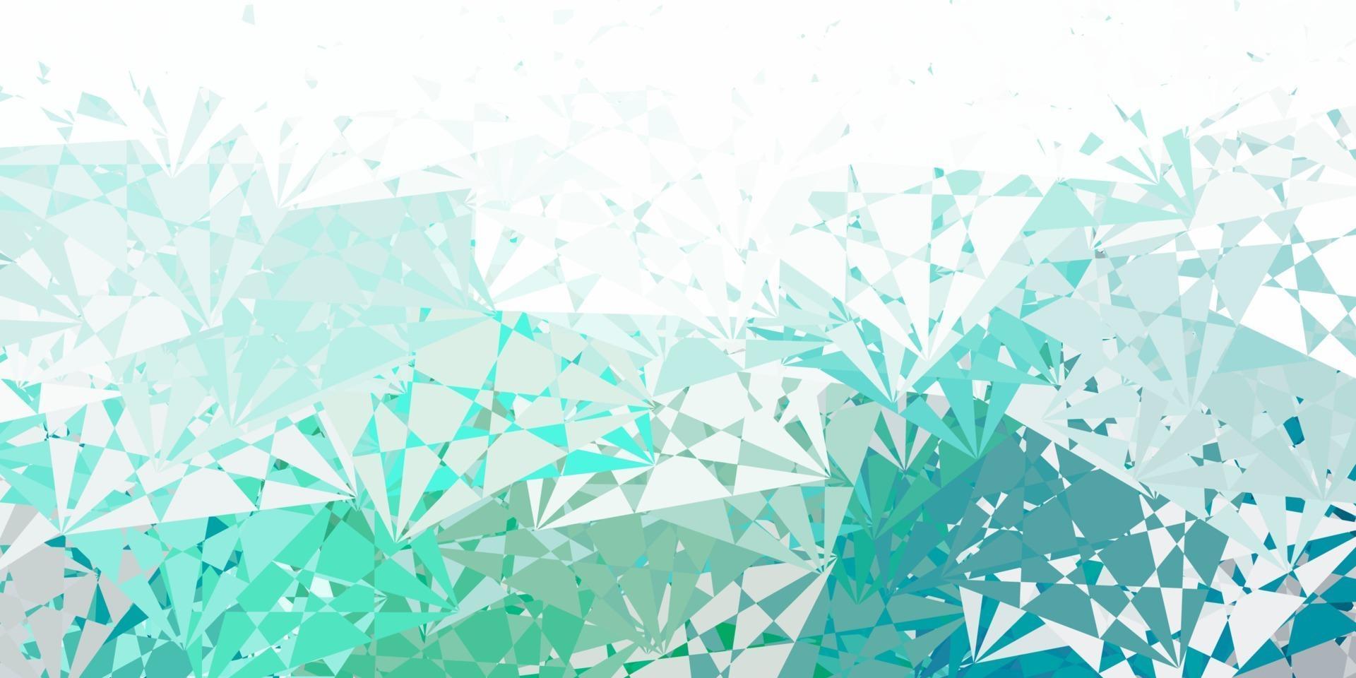 Light Green vector texture with random triangles.
