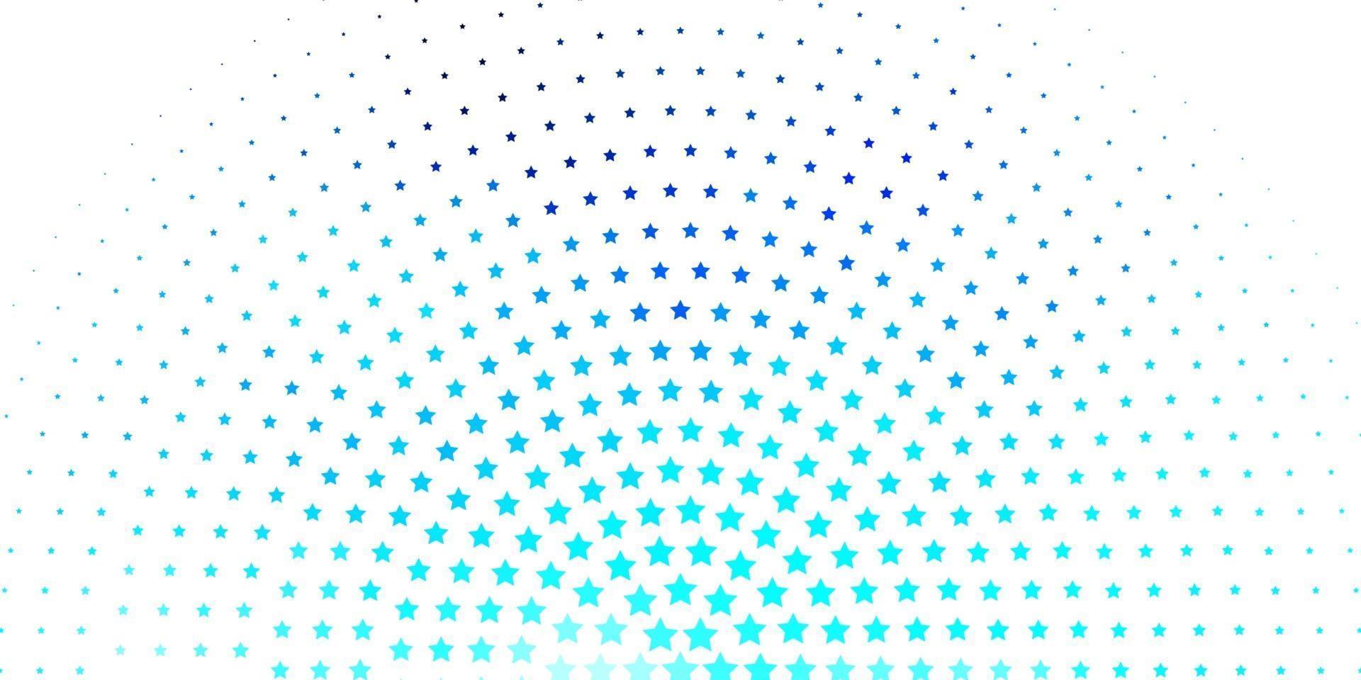 Light BLUE vector pattern with abstract stars.