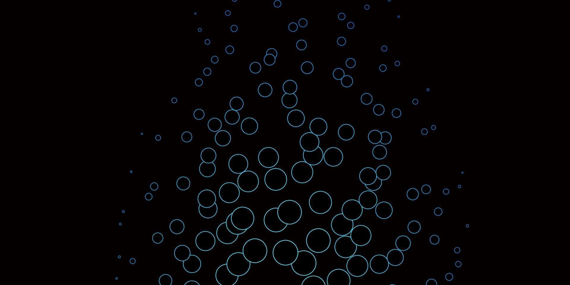 Dark BLUE vector background with spots.