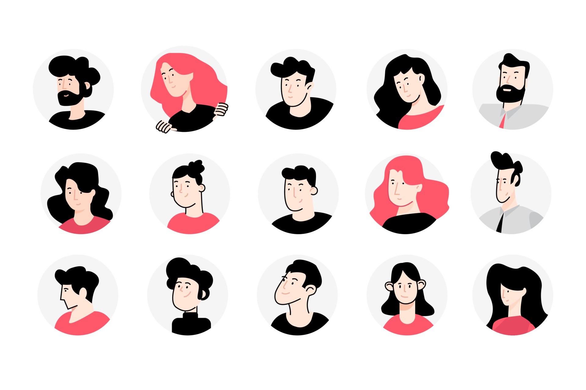 Flat Avatar Vector Art Icons and Graphics for Free Download