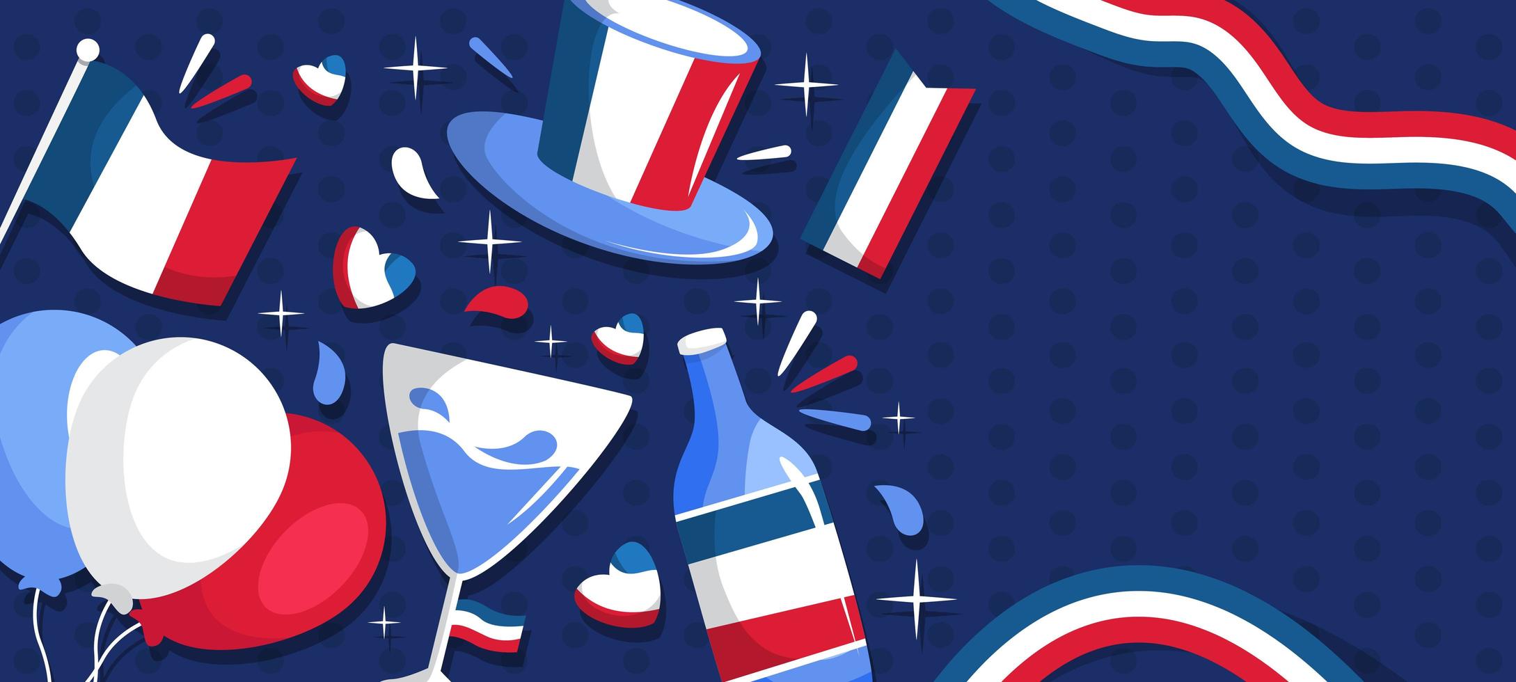 Bastille Day Background vector