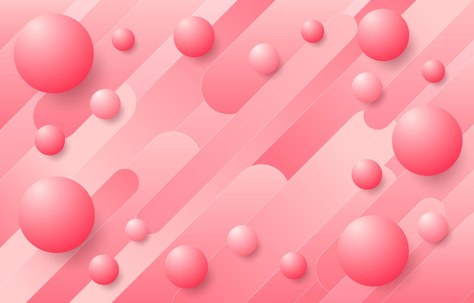 fondo de burbuja rosa vector
