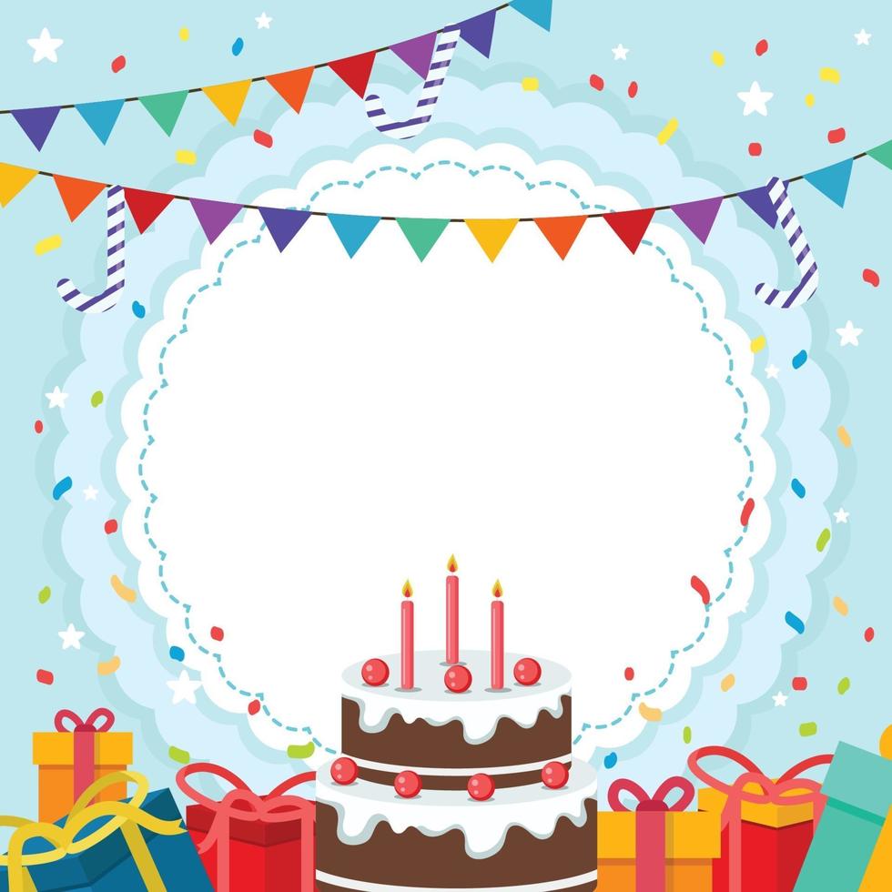 Birthday Ornament Background vector