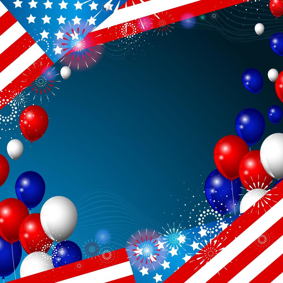 American Flag Background vector