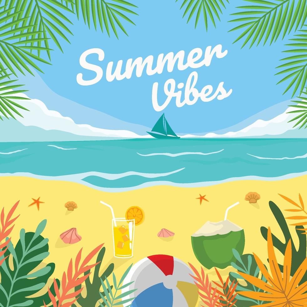 Summer Vibe Holiday vector
