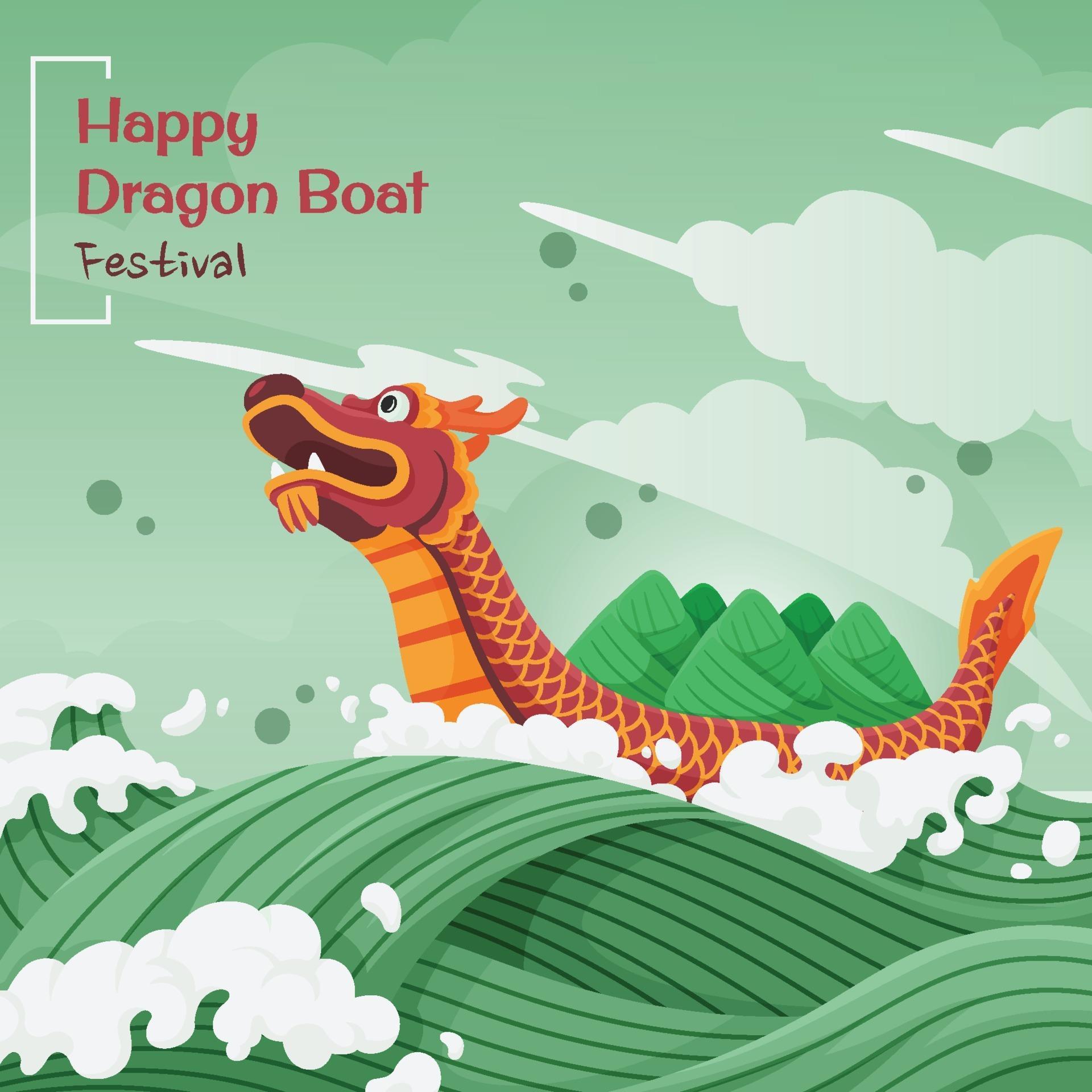 Happy Dragon Boat Festival 2381356 Vector Art at Vecteezy