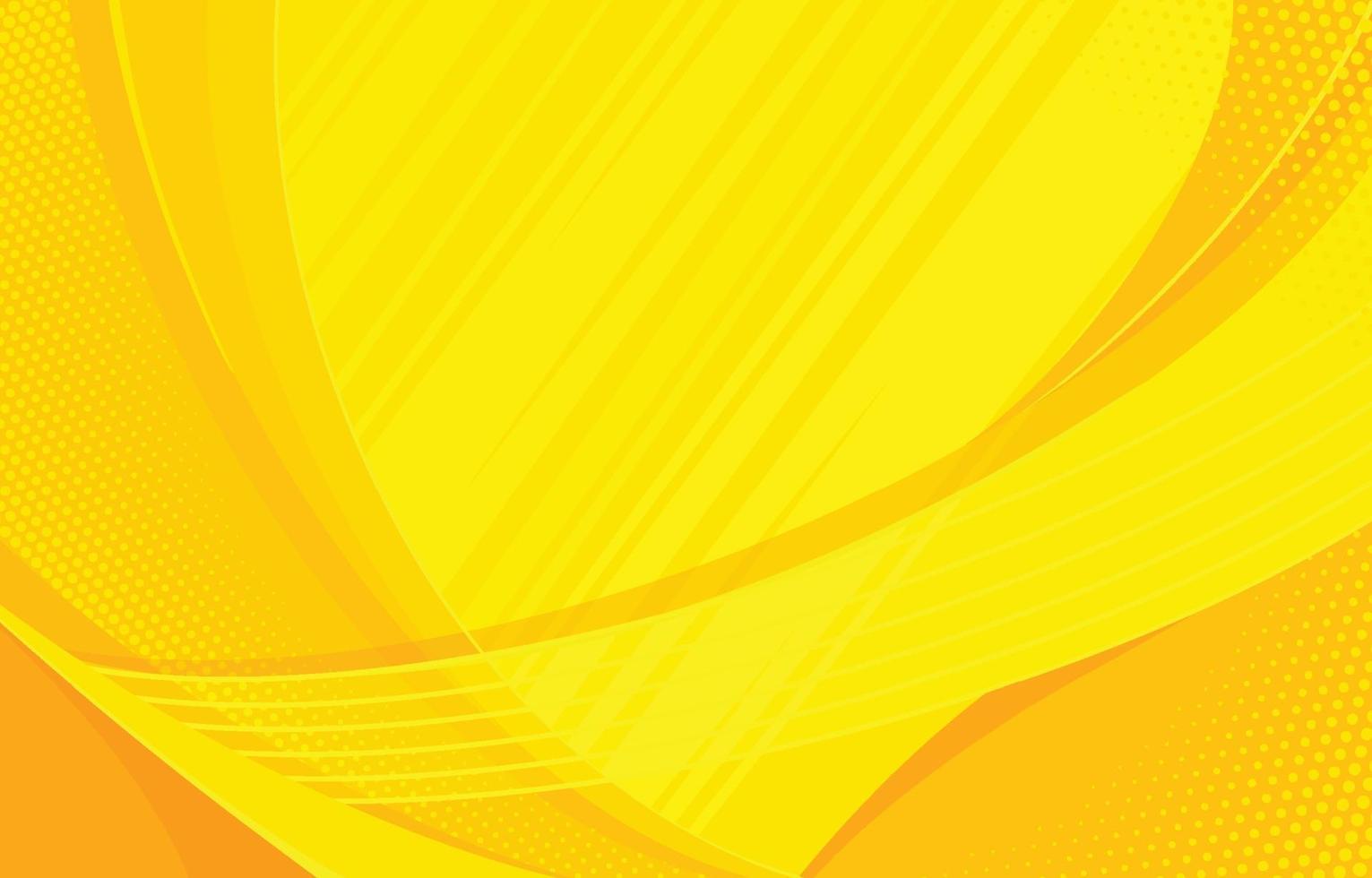 Yellow Wave Background vector