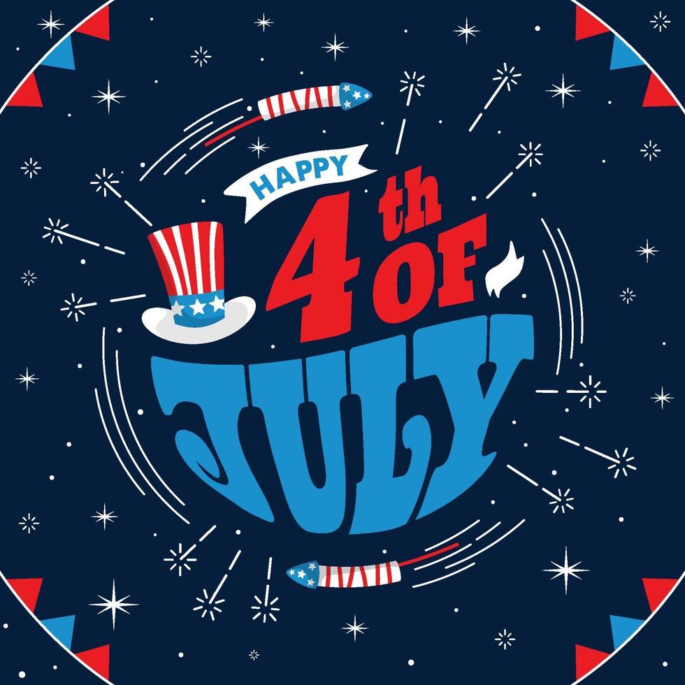 Happy 4th of July Celebration vector