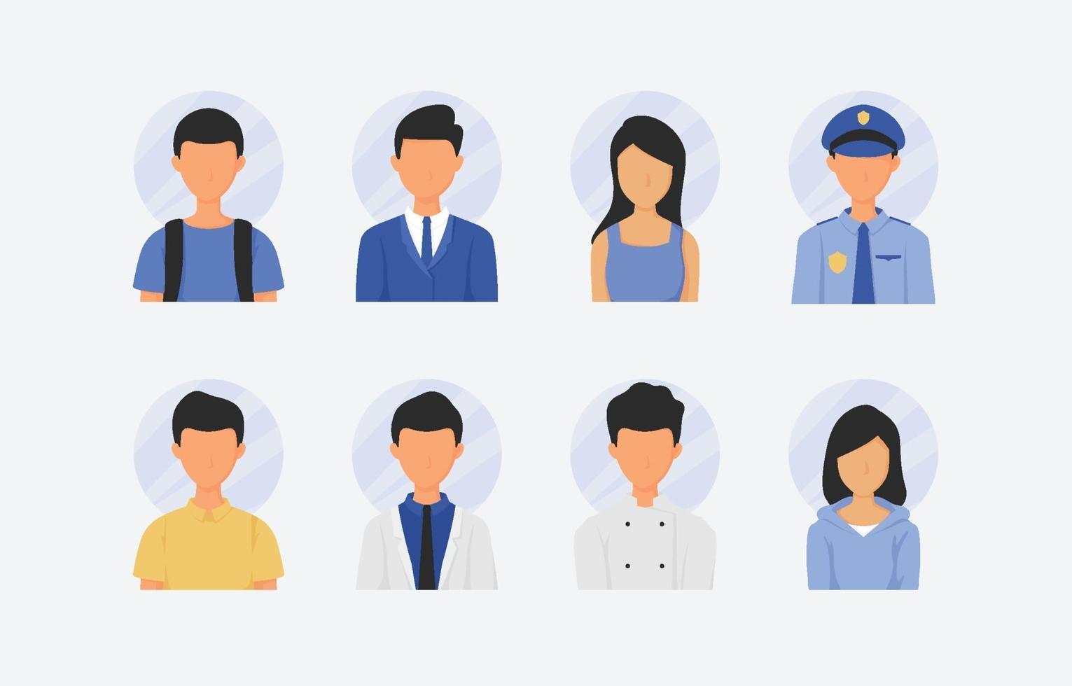 Portrait People Character Icon vector