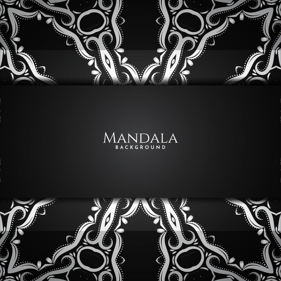 patrón de lujo hermoso mandala decorativo fondo aislado vector